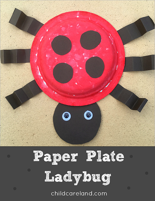 Paper Plate Ladybug Craft For Preschool and Kindergarten