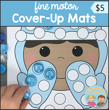 fine motor cover-up download for preschool and kindergarten