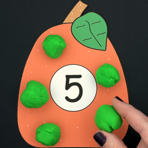 pumpkin math mats for preschool and kindergarten