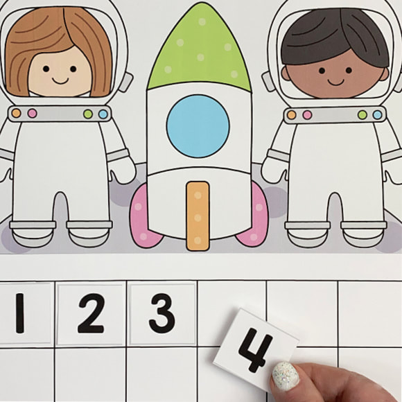 space number sequence mats for preschool and kindergarten