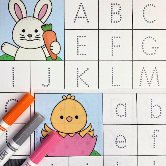 spring letter tracing mats for preschool and kindergarten