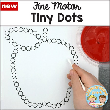 fine motor tiny dots instant download for preschool and kindergarten