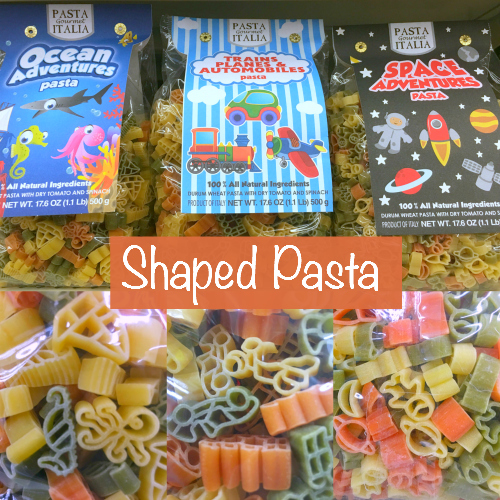 shaped pasta that can be used in preschool and kindergarten