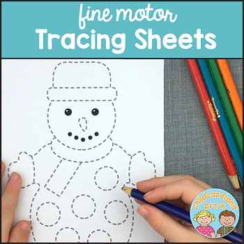 fine motor tracing sheets for preschool and kindergarten